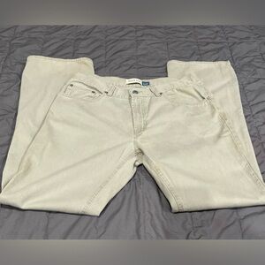 Vintage GAP Women's Ivory Cream Denim Jeans Classic Bootcut 24 Size 12 L